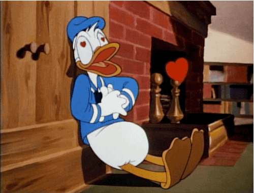 Pato Donald en San Valentin