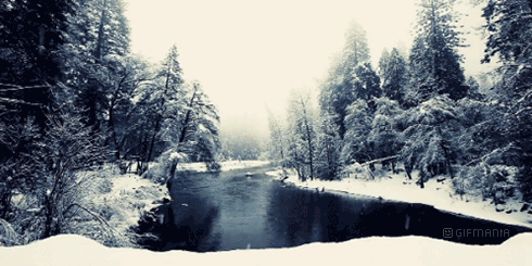 GIF animado (66396) Nieve rio